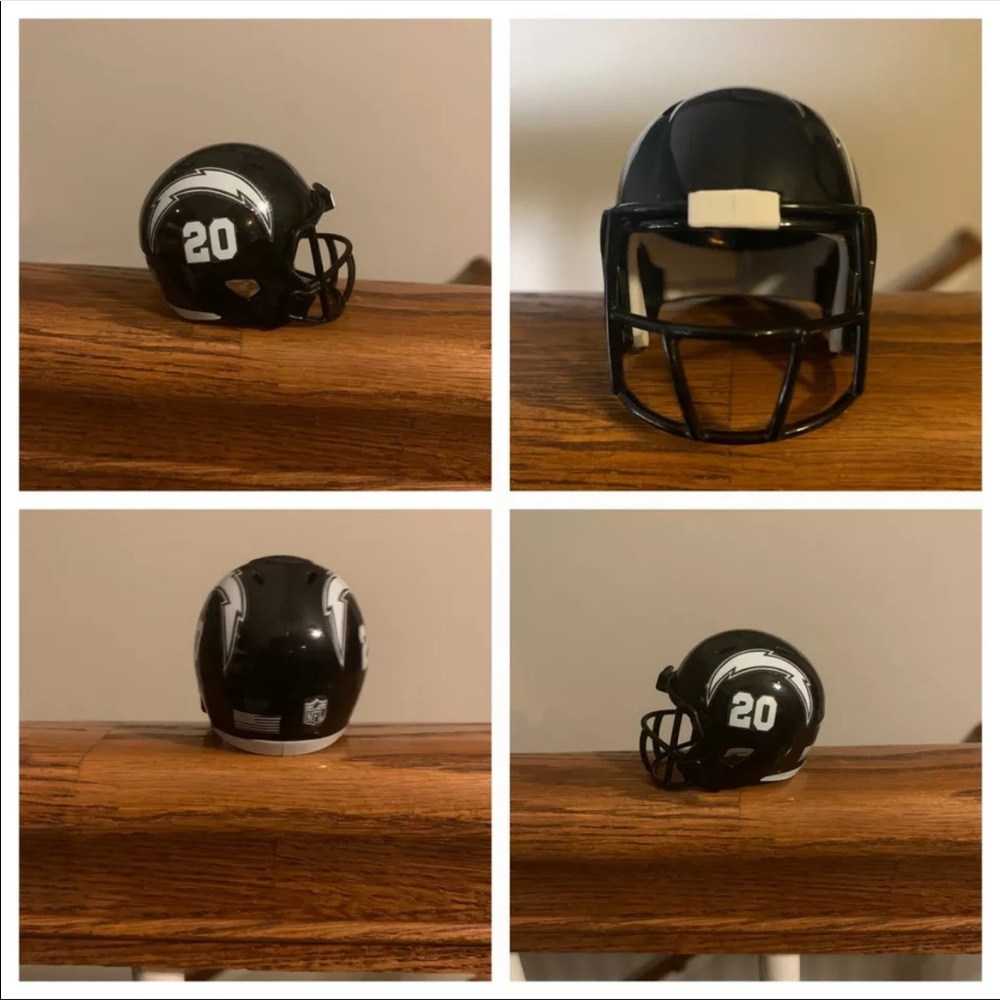 Custom pocket pro 2020 chargers football helmet